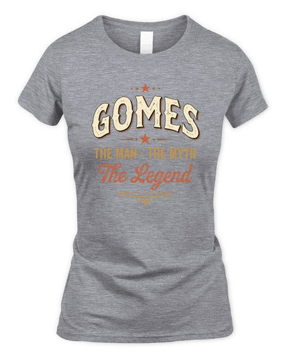 I'm Name I'm Not Rude I Just Have The Balls Funny T-Shirt GOMES M1-77 / Women's Standard T-Shirt / sport grey