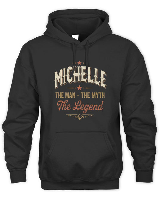 I'm Name I'm Not Rude I Just Have The Balls Funny T-Shirt MICHELLE M1-77 / Unisex Hoodie / black