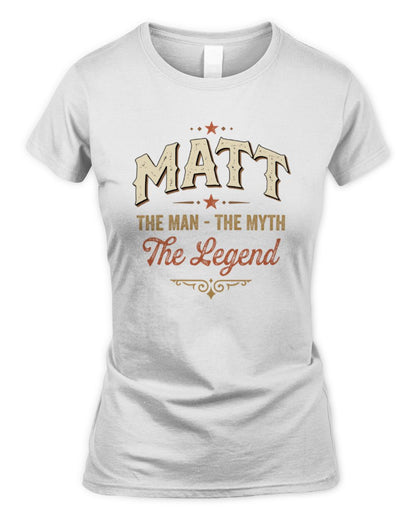 I'm Name I'm Not Rude I Just Have The Balls Funny T-Shirt MATT M1-77 / Women's Standard T-Shirt / white