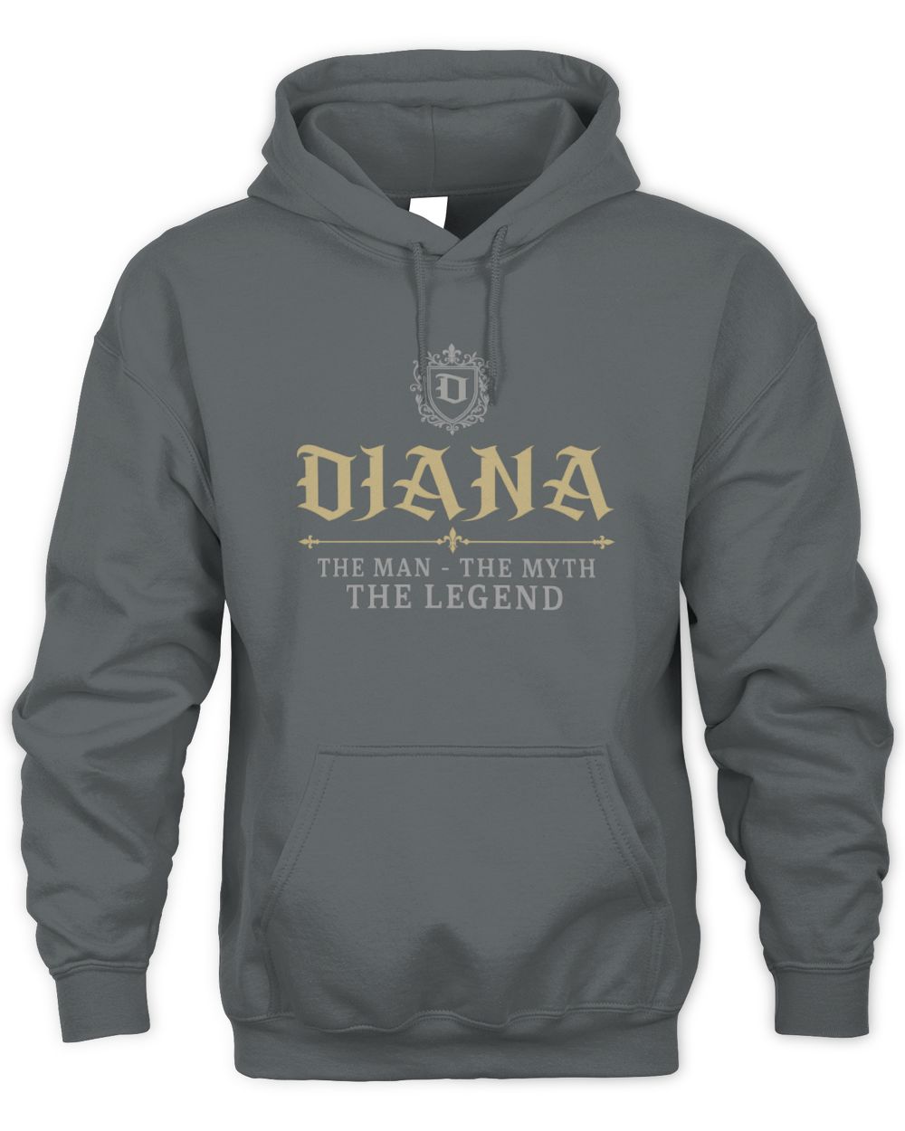 The Man The Myth The Legend Western Shirt DIANA M1-78 / Unisex Hoodie / charcoal