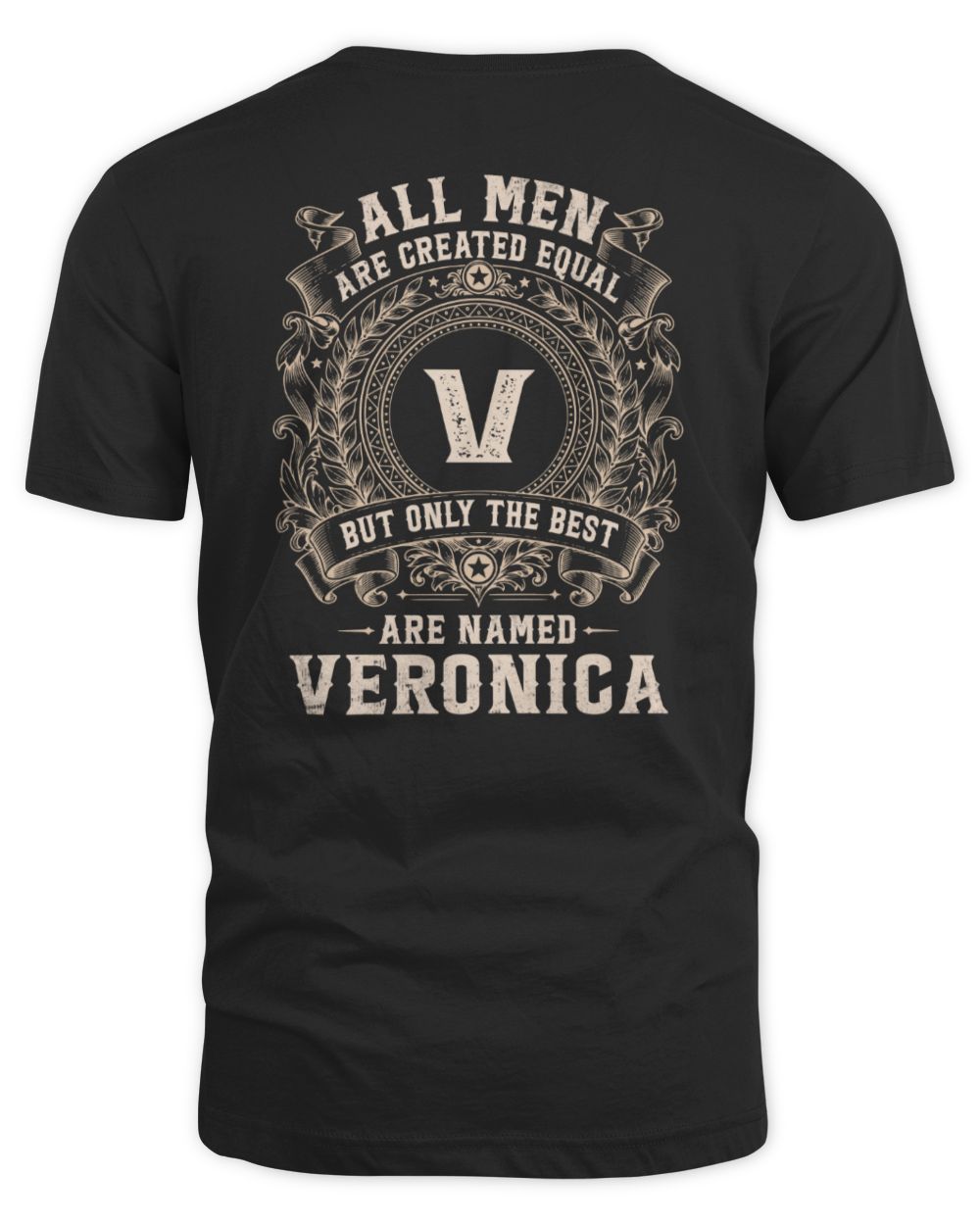 All Men Are Created Equal Cool Logo Shirt VERONICA M1-60 / Unisex Standard T-Shirt / black