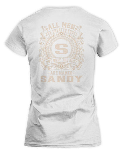 All Men Are Created Equal Cool Logo Shirt SANDY M1-60 / Women's Standard T-Shirt / white