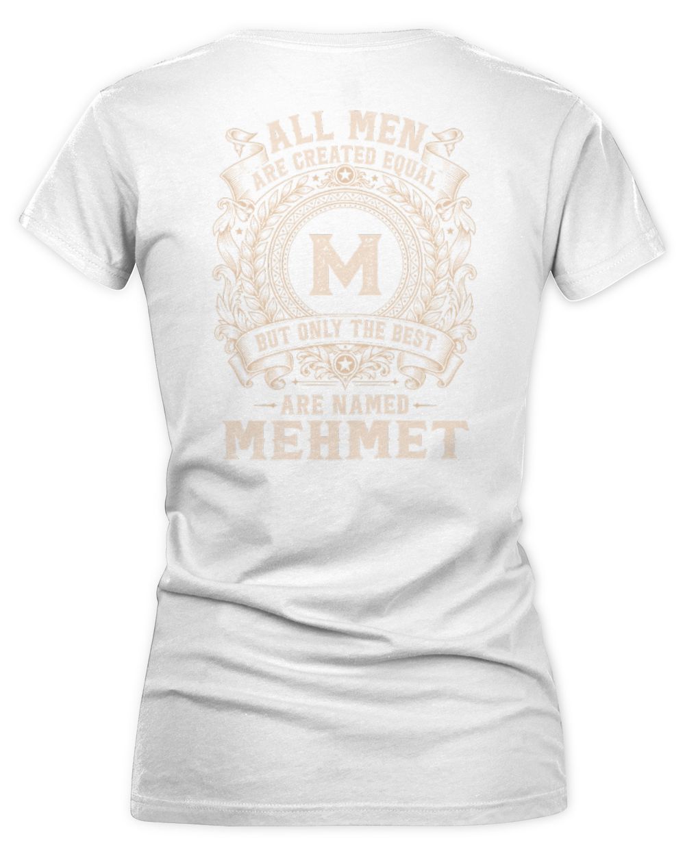 All Men Are Created Equal Cool Logo Shirt MEHMET M1-60 / Women's V-Neck T-Shirt / white