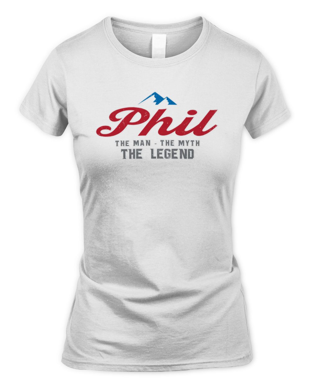 The Man The Myth The Legend Coors Light Beer T-Shirt PHIL M1-S84 / Women's Standard T-Shirt / white
