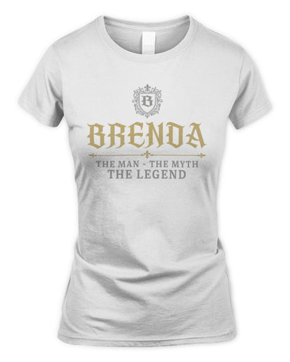 The Man The Myth The Legend Western Shirt BRENDA M1-78 / Women's Standard T-Shirt / white