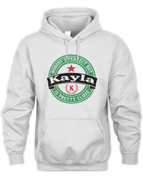 Nobody's Perfect But Your Name Is Pretty Close Heineken Beer T-Shirt KAYLA M1-S85 / Unisex Hoodie / white