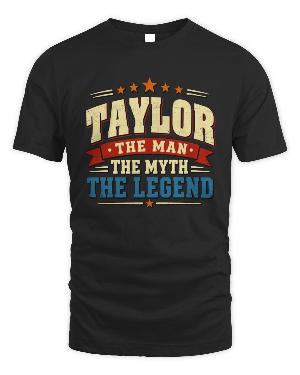 The Man The Myth The Legend Ribbon Vintage T-Shirt TAYLOR M1-56 / Unisex Standard T-Shirt / black