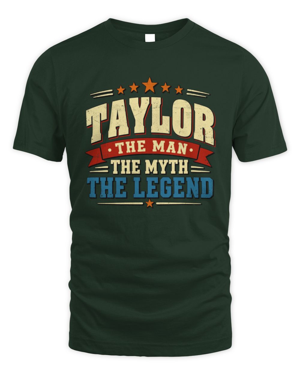The Man The Myth The Legend Ribbon Vintage T-Shirt TAYLOR M1-56 / Unisex Standard T-Shirt / forest green