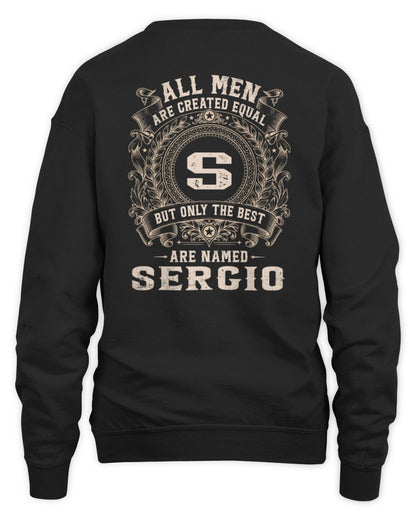 All Men Are Created Equal Cool Logo Shirt SERGIO M1-60 / Unisex Sweatshirt / black