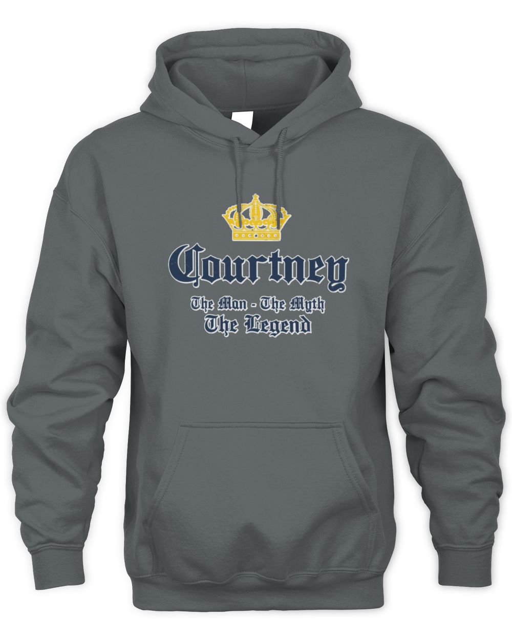 The Man The Myth The Legend Corona Beer T-Shirt COURTNEY M1-S83 / Unisex Hoodie / charcoal