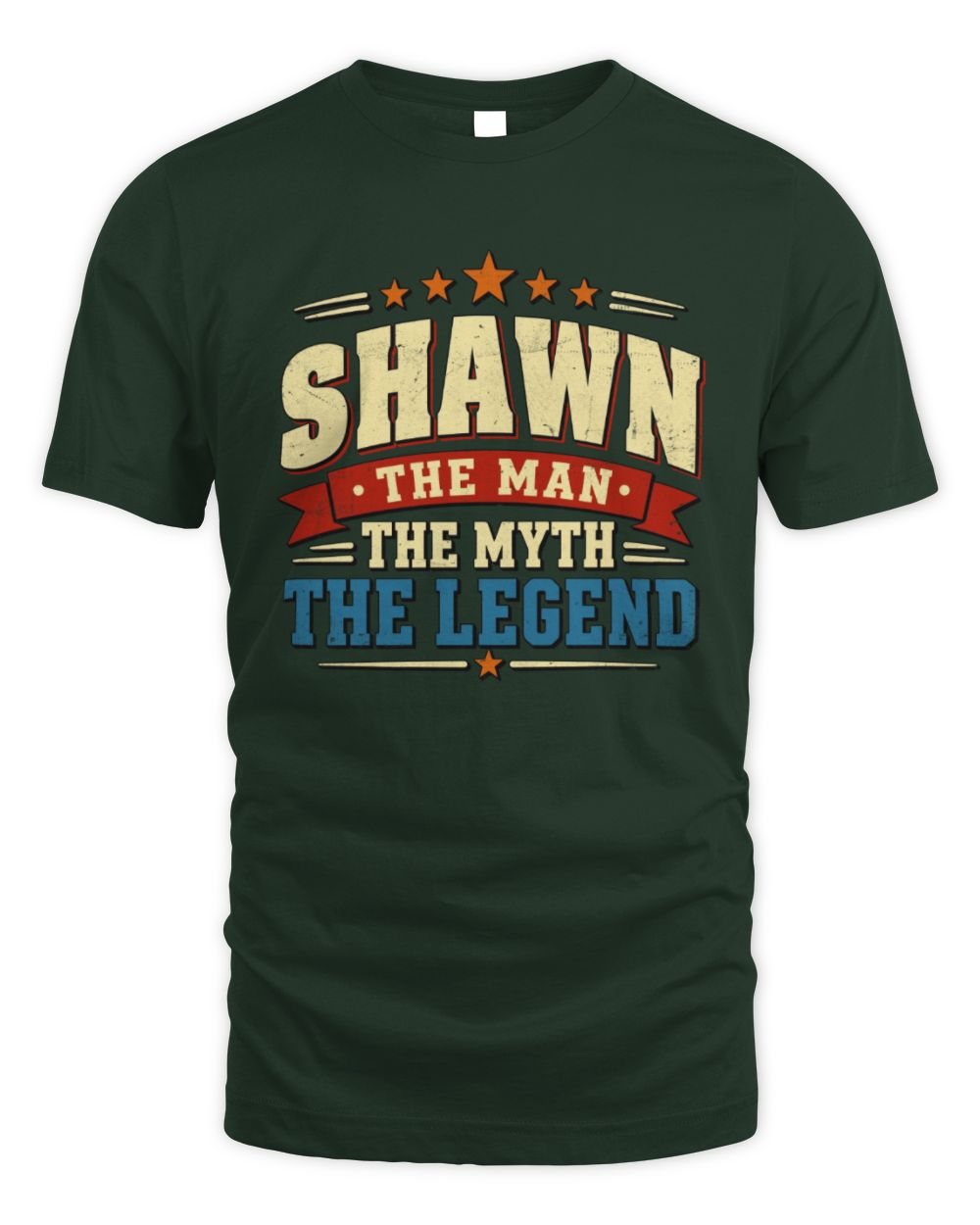 The Man The Myth The Legend Ribbon Vintage T-Shirt SHAWN M1-56 / Unisex Standard T-Shirt / forest green