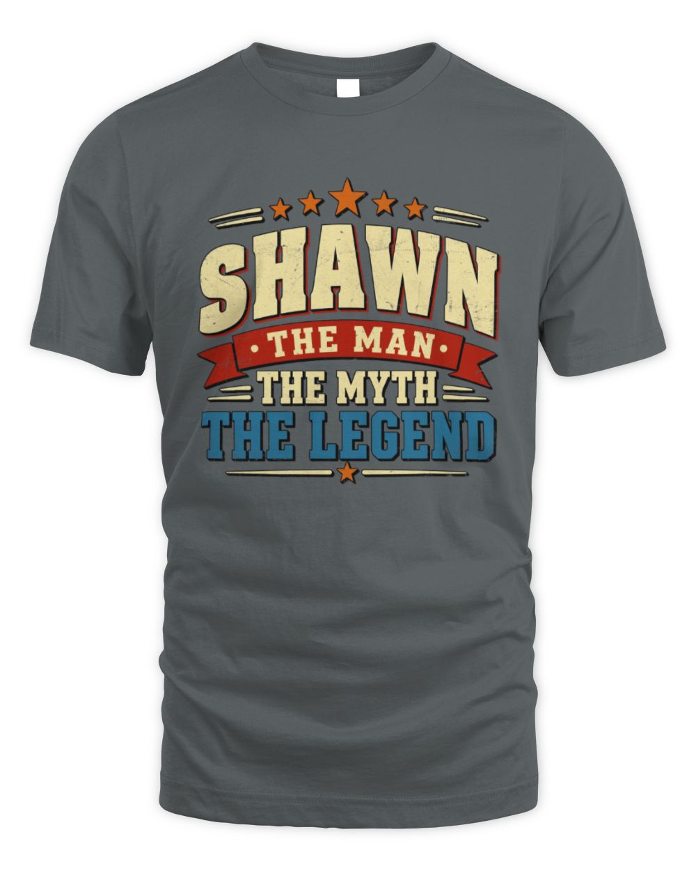 The Man The Myth The Legend Ribbon Vintage T-Shirt SHAWN M1-56 / Unisex Standard T-Shirt / charcoal