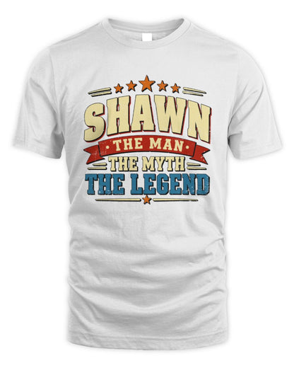 The Man The Myth The Legend Ribbon Vintage T-Shirt SHAWN M1-56 / Unisex Standard T-Shirt / white