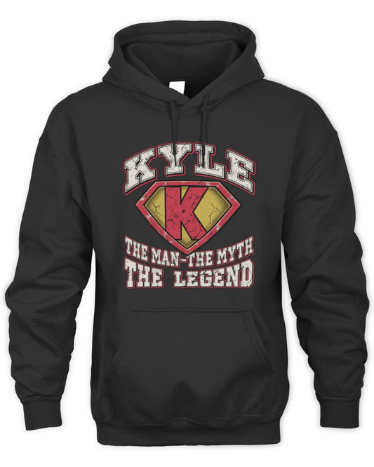 The Man The Myth The Legend Superman Graphic T-Shirt KYLE M1-74 / Unisex Hoodie / black