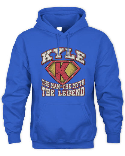 The Man The Myth The Legend Superman Graphic T-Shirt KYLE M1-74 / Unisex Hoodie / royal