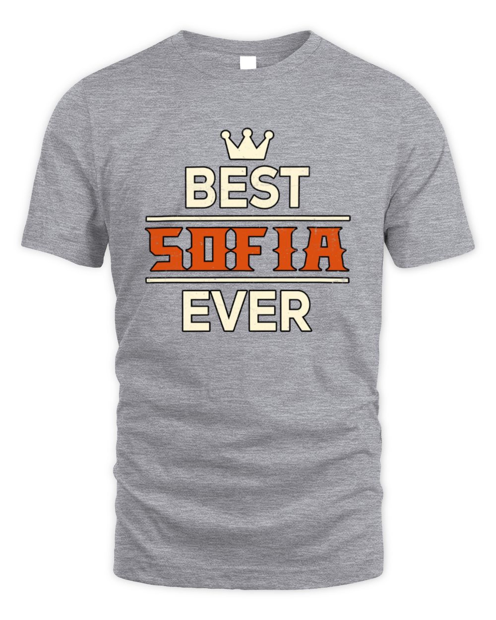 Best Your Name With Crown Shirt SOFIA M1-59 / Unisex Standard T-Shirt / sport grey