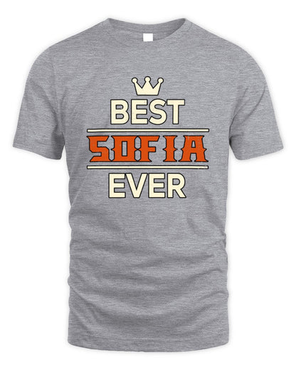 Best Your Name With Crown Shirt SOFIA M1-59 / Unisex Standard T-Shirt / sport grey