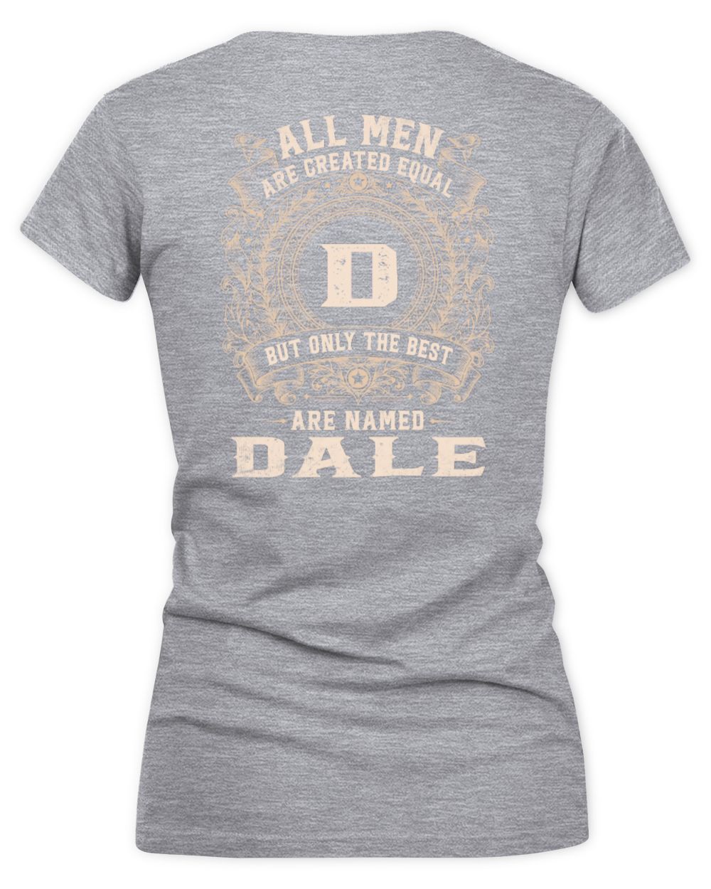 All Men Are Created Equal Cool Logo Shirt DALE M1-60 / Women's V-Neck T-Shirt / sport grey