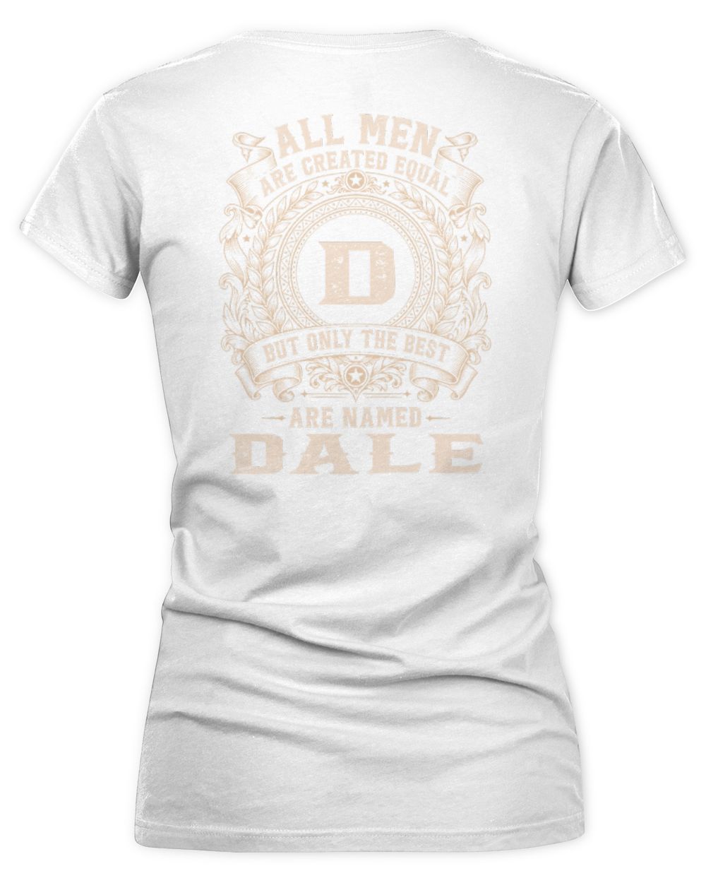 All Men Are Created Equal Cool Logo Shirt DALE M1-60 / Women's V-Neck T-Shirt / white