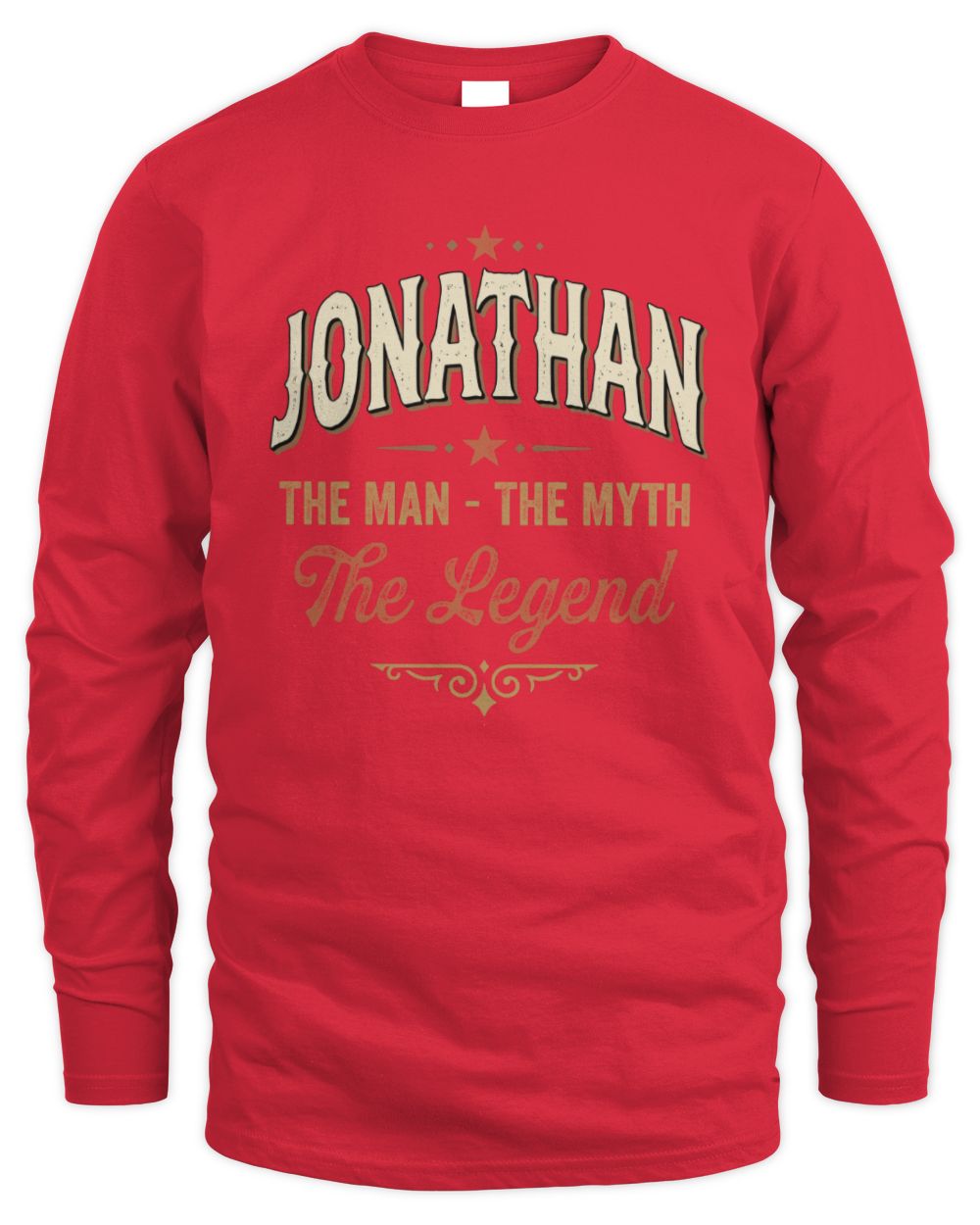 I'm Name I'm Not Rude I Just Have The Balls Funny T-Shirt JONATHAN M1-77 / Men's Long Sleeved T-Shirt / red