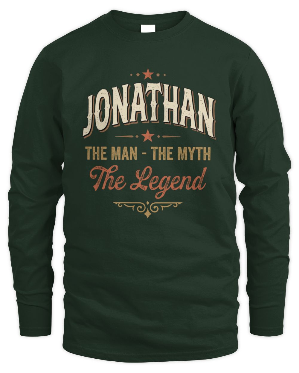 I'm Name I'm Not Rude I Just Have The Balls Funny T-Shirt JONATHAN M1-77 / Men's Long Sleeved T-Shirt / forest green