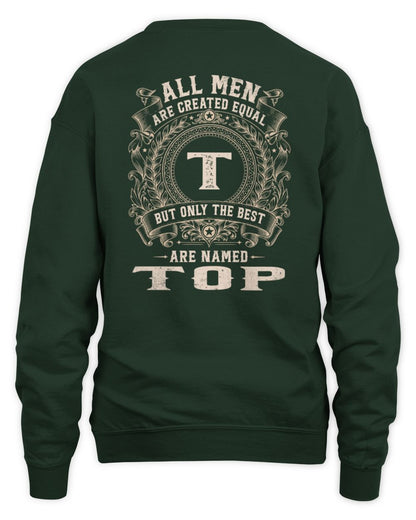 All Men Are Created Equal Cool Logo Shirt TOP M1-60 / Unisex Sweatshirt / forest green