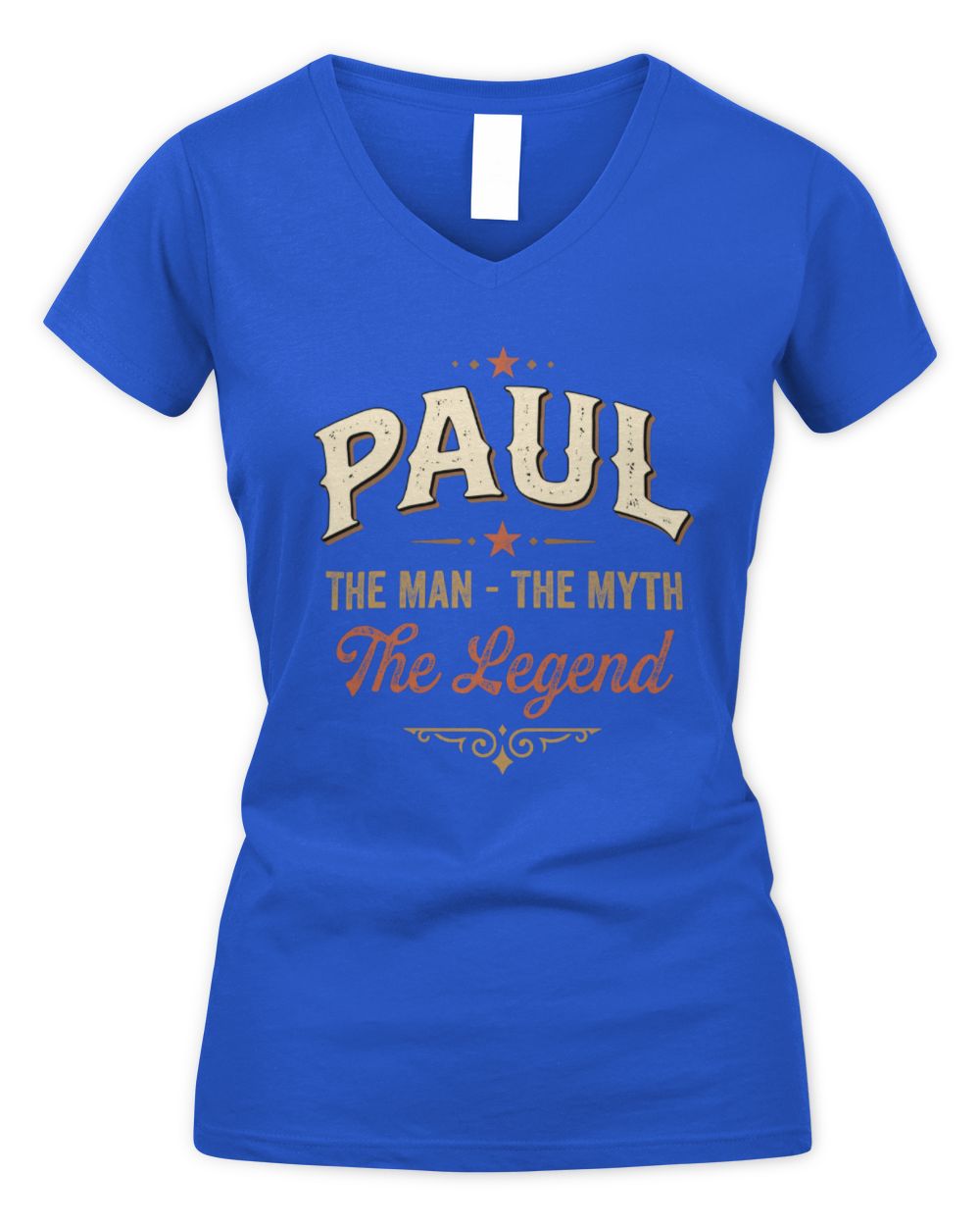 I'm Name I'm Not Rude I Just Have The Balls Funny T-Shirt PAUL M1-77 / Women's V-Neck T-Shirt / royal