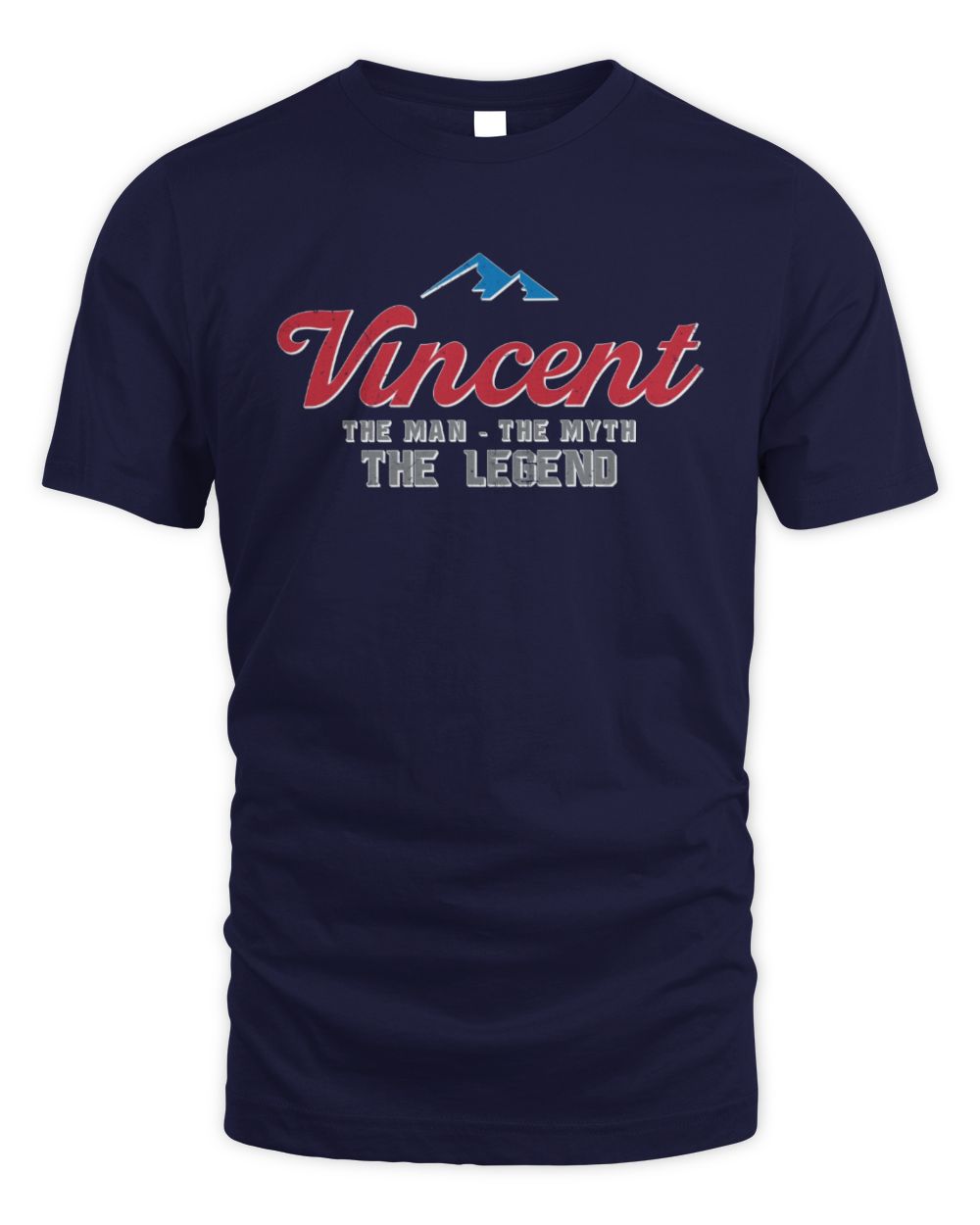 The Man The Myth The Legend Coors Light Beer T-Shirt VINCENT M1-S84 / Unisex Standard T-Shirt / navy
