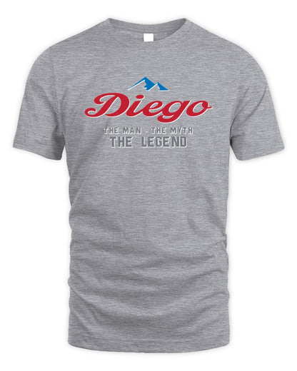 The Man The Myth The Legend Coors Light Beer T-Shirt DIEGO M1-S84 / Unisex Standard T-Shirt / sport grey