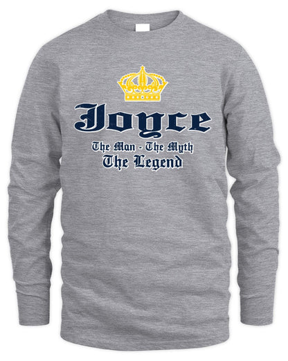 The Man The Myth The Legend Corona Beer T-Shirt JOYCE M1-S83 / Men's Long Sleeved T-Shirt / sport grey