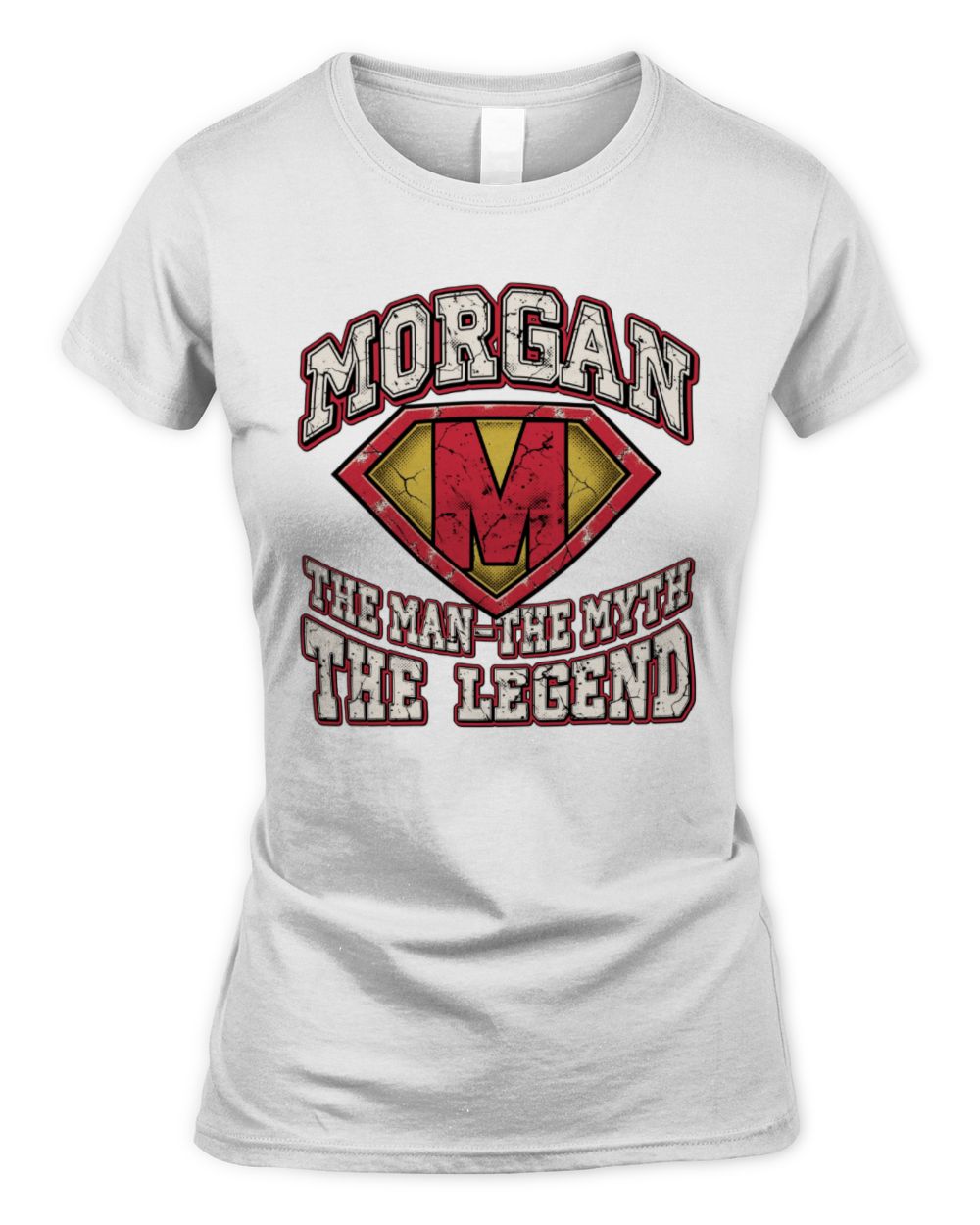 The Man The Myth The Legend Superman Graphic T-Shirt MORGAN M1-74 / Women's Standard T-Shirt / white