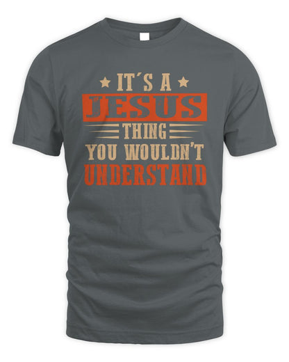 It's a Name Thing Personalized Funny Shirt JESUS M1-51 / Unisex Standard T-Shirt / charcoal