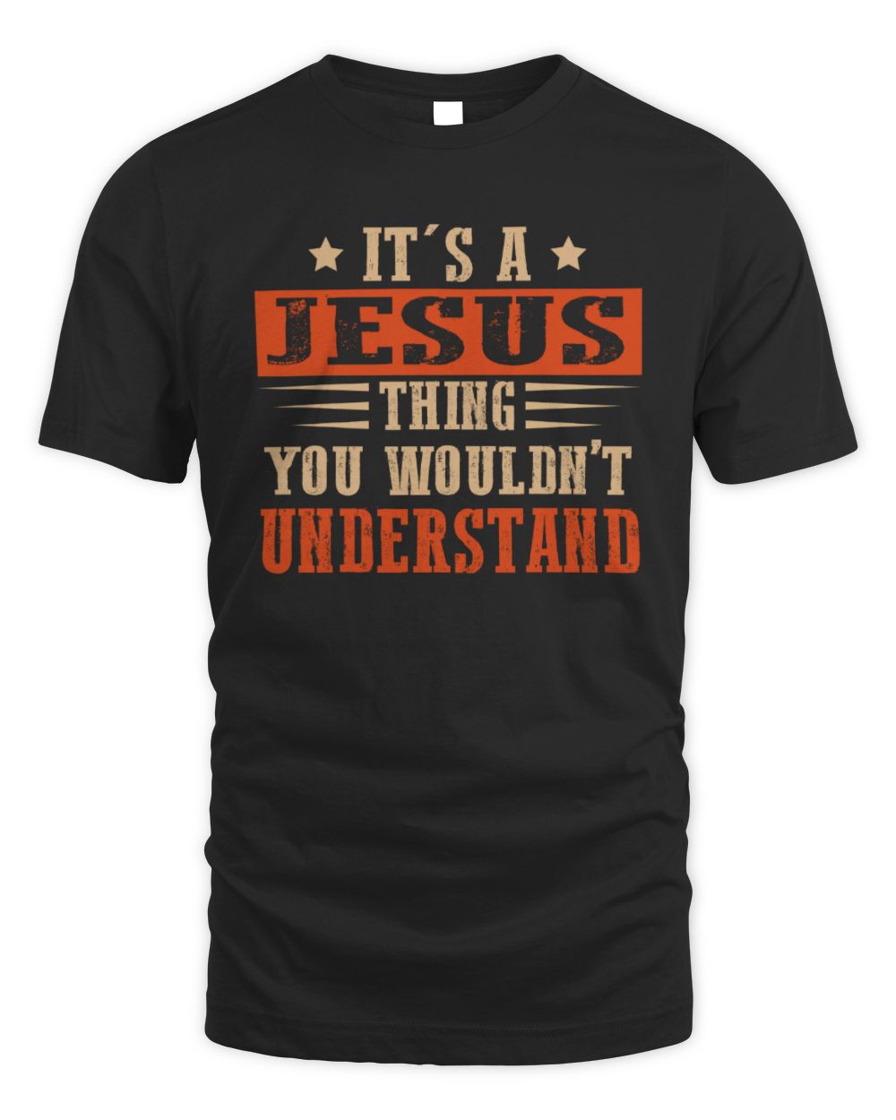 It's a Name Thing Personalized Funny Shirt JESUS M1-51 / Unisex Standard T-Shirt / black