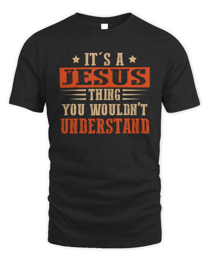 It's a Name Thing Personalized Funny Shirt JESUS M1-51 / Unisex Standard T-Shirt / black