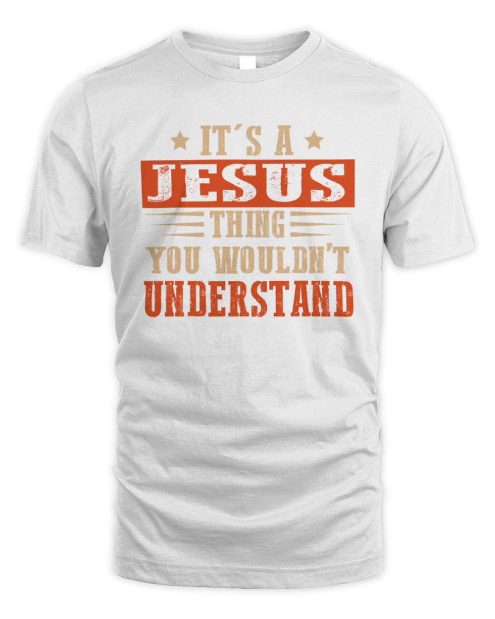 It's a Name Thing Personalized Funny Shirt JESUS M1-51 / Unisex Standard T-Shirt / white