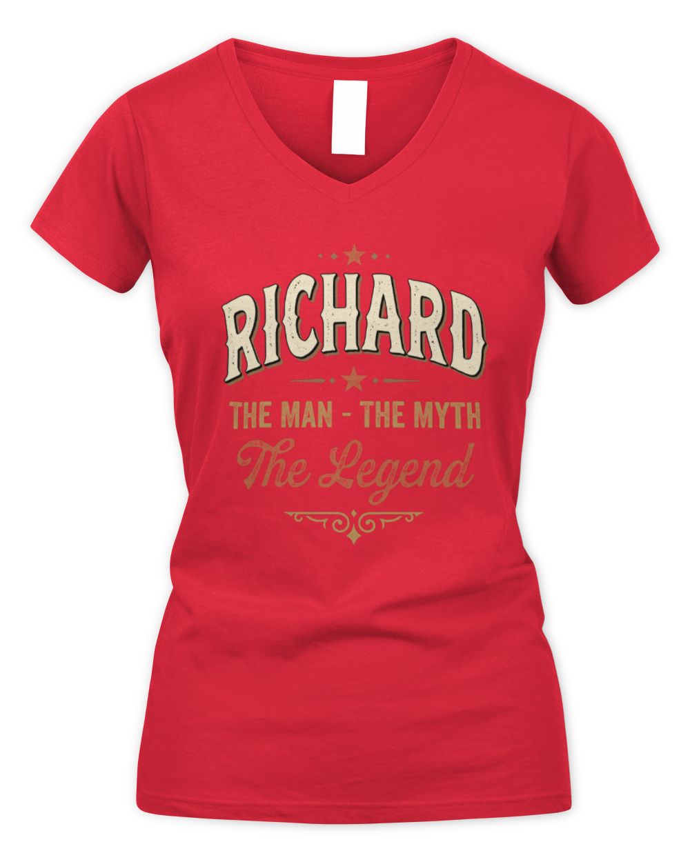 I'm Name I'm Not Rude I Just Have The Balls Funny T-Shirt RICHARD M1-77 / Women's V-Neck T-Shirt / red