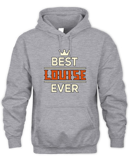 Best Your Name With Crown Shirt LOUISE M1-59 / Unisex Hoodie / sport grey