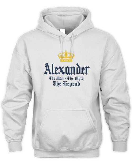 The Man The Myth The Legend Corona Beer T-Shirt ALEXANDER M1-S83 / Unisex Hoodie / white