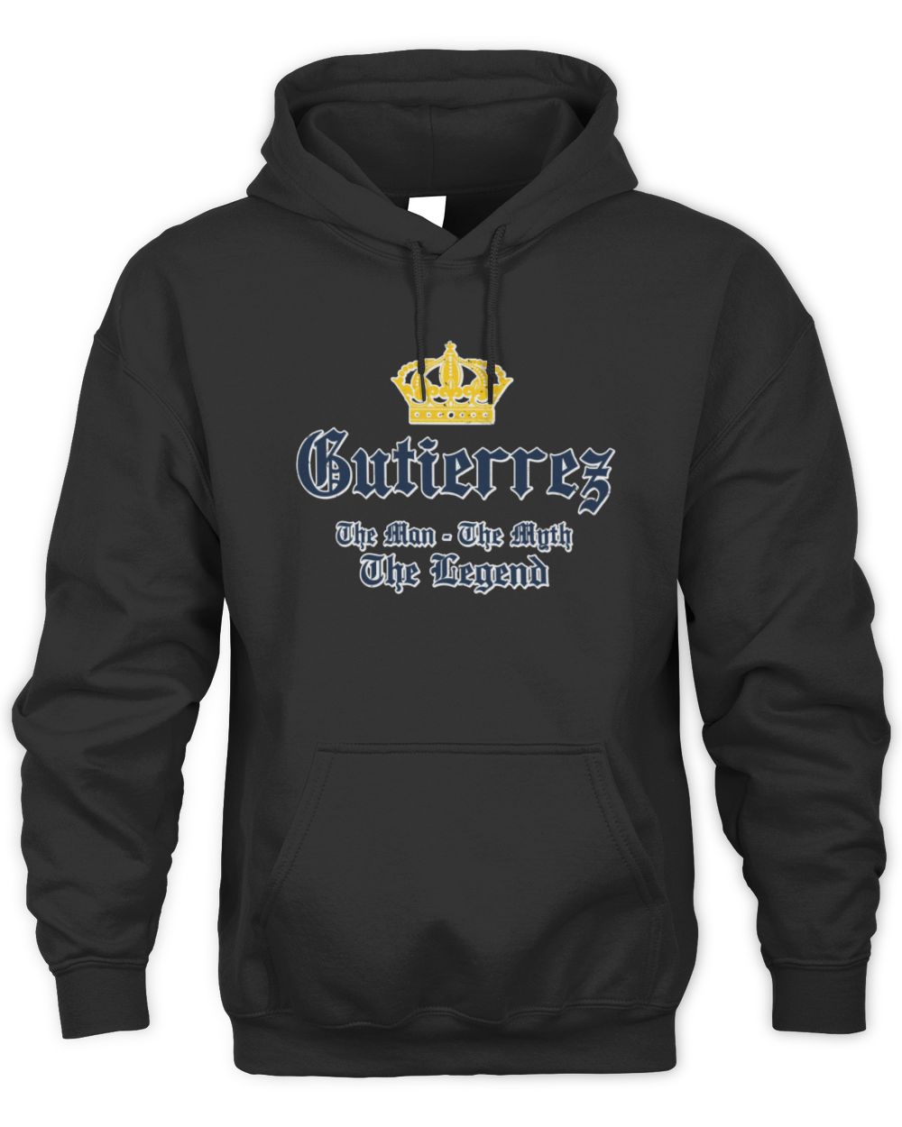 The Man The Myth The Legend Corona Beer T-Shirt GUTIERREZ M1-S83 / Unisex Hoodie / black