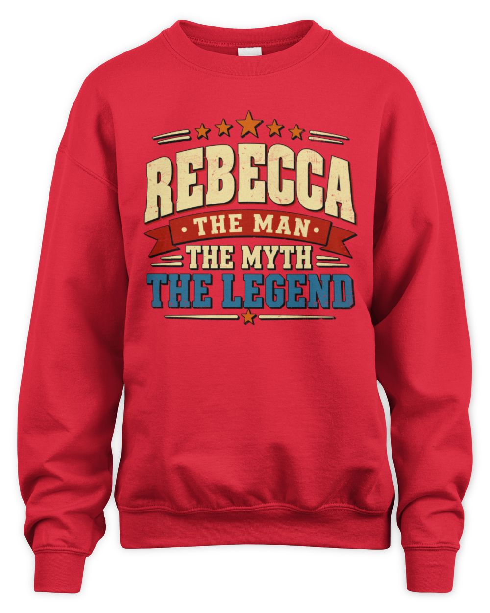The Man The Myth The Legend Ribbon Vintage T-Shirt REBECCA M1-56 / Unisex Sweatshirt / red
