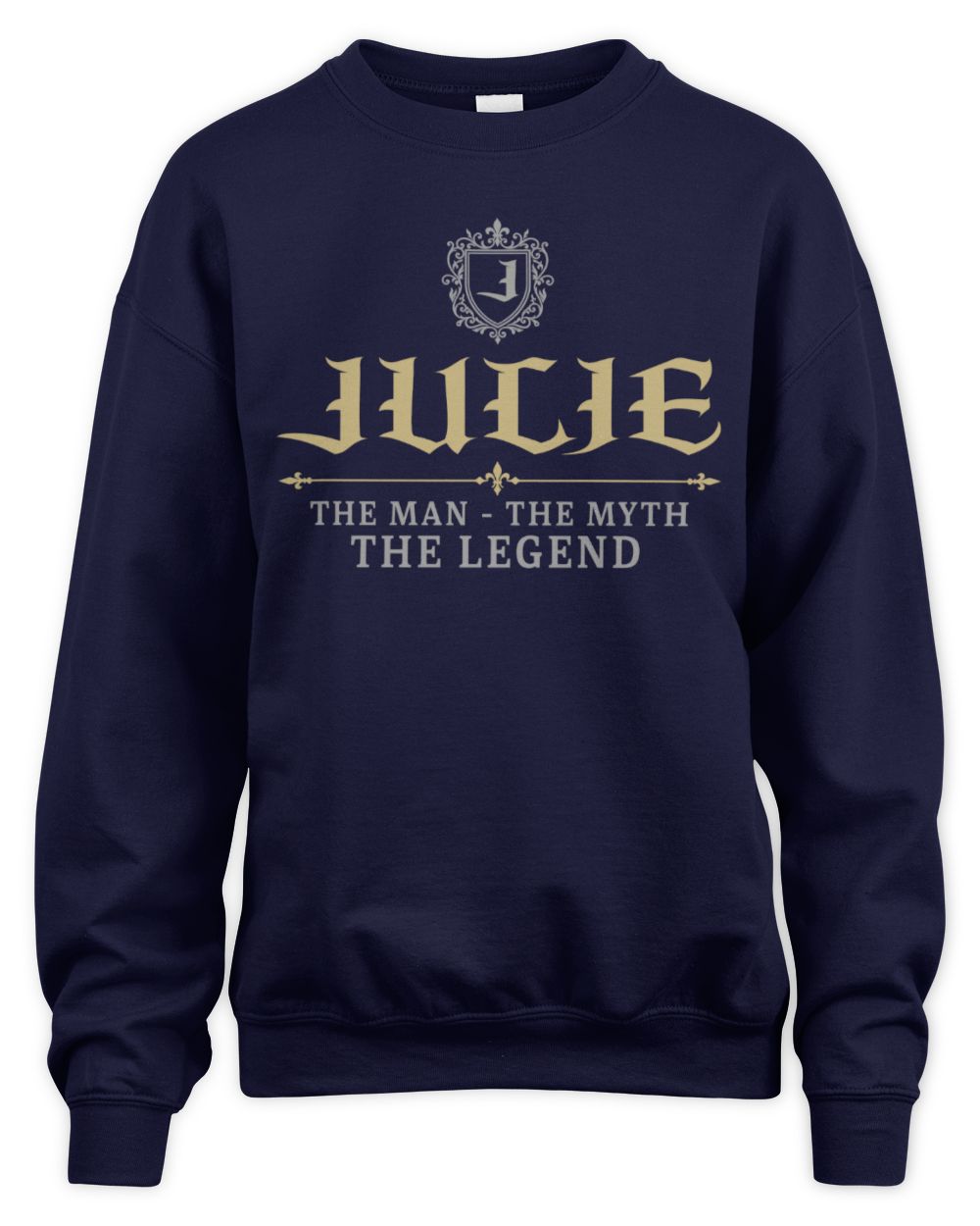 The Man The Myth The Legend Western Shirt JULIE M1-78 / Unisex Sweatshirt / navy