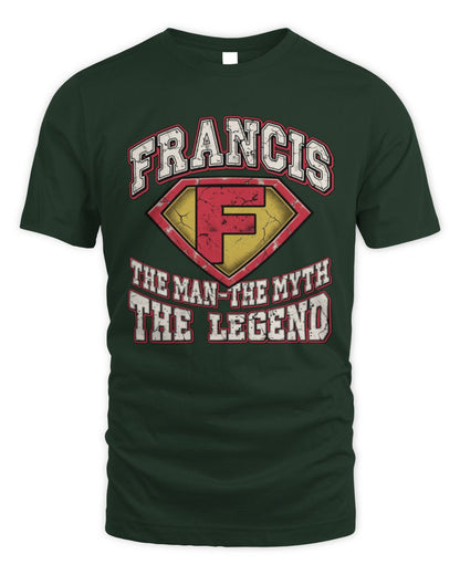 The Man The Myth The Legend Superman Graphic T-Shirt FRANCIS M1-74 / Unisex Standard T-Shirt / forest green