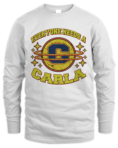 Everyone Needs a Your Name Shirt CARLA M1-76 / Men's Long Sleeved T-Shirt / white
