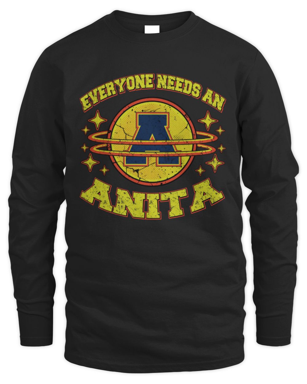 Everyone Needs a Your Name Shirt ANITA M1-76 / Men's Long Sleeved T-Shirt / black