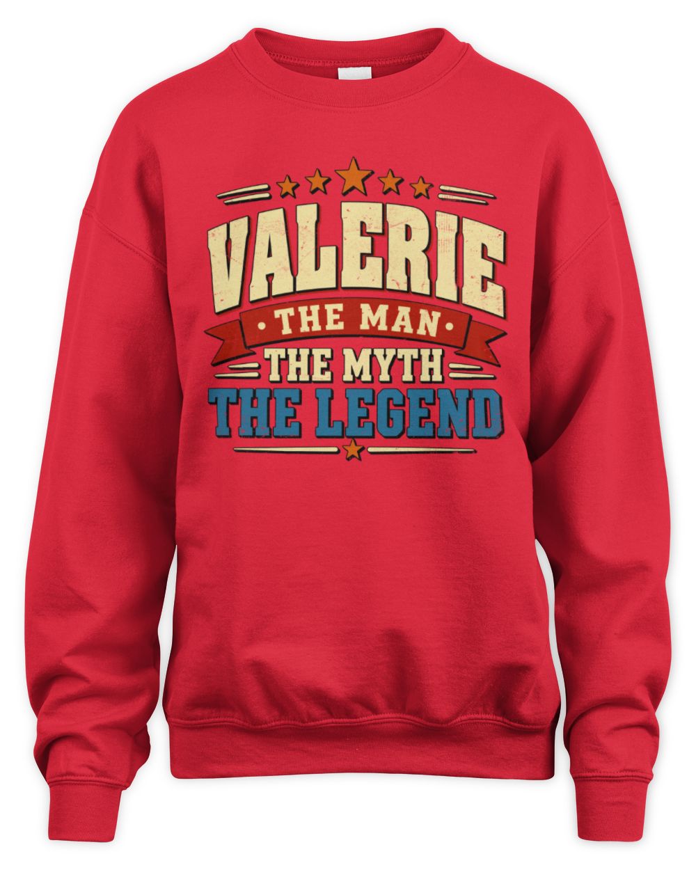 The Man The Myth The Legend Ribbon Vintage T-Shirt VALERIE M1-56 / Unisex Sweatshirt / red