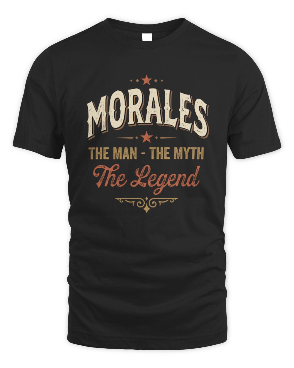 I'm Name I'm Not Rude I Just Have The Balls Funny T-Shirt MORALES M1-77 / Unisex Standard T-Shirt / black