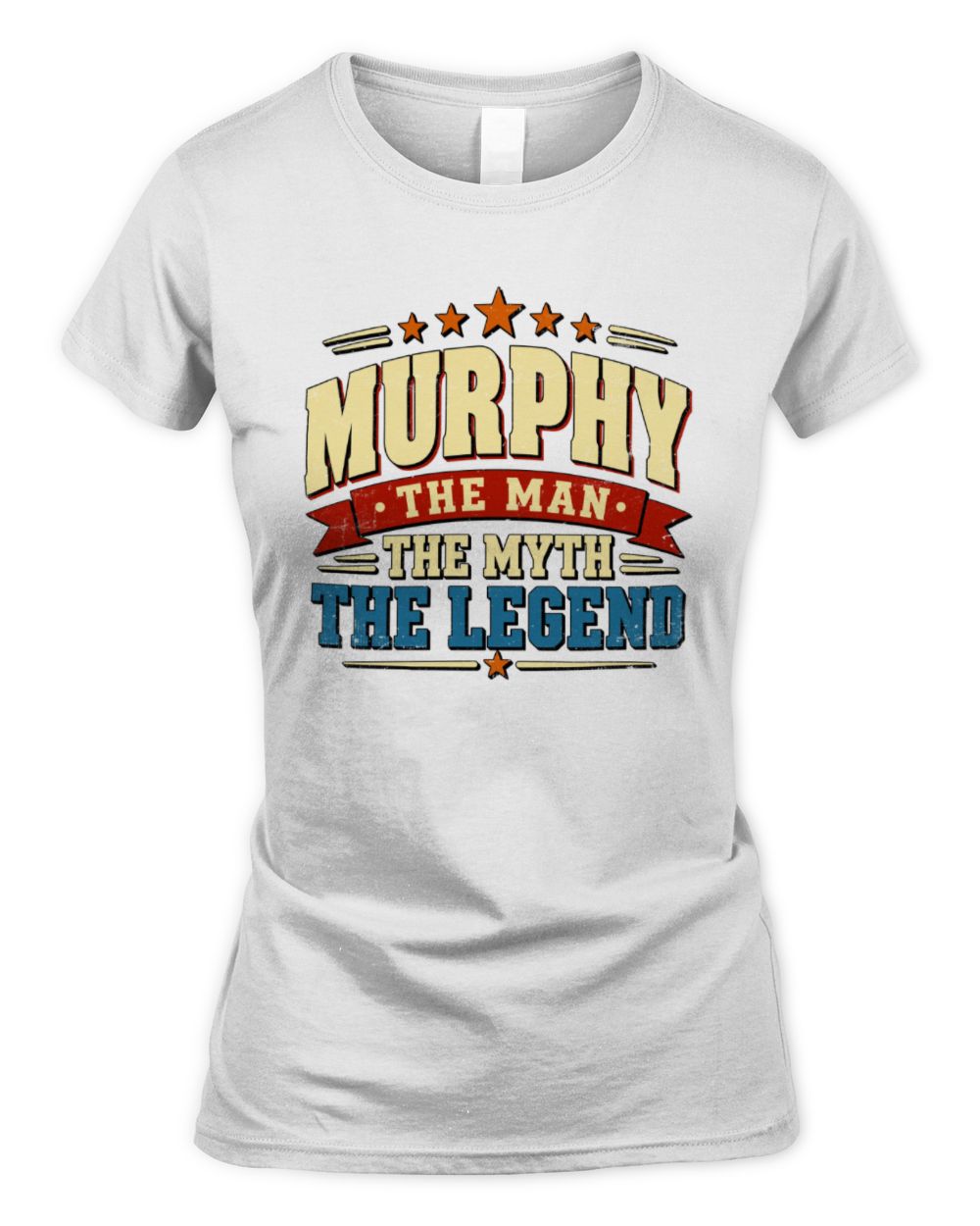 The Man The Myth The Legend Ribbon Vintage T-Shirt MURPHY M1-56 / Women's Standard T-Shirt / white