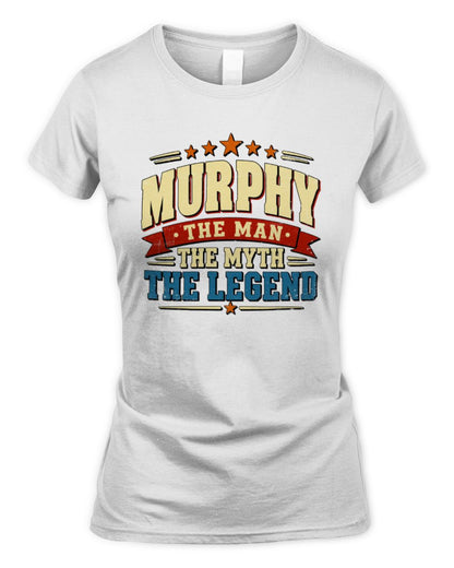 The Man The Myth The Legend Ribbon Vintage T-Shirt MURPHY M1-56 / Women's Standard T-Shirt / white