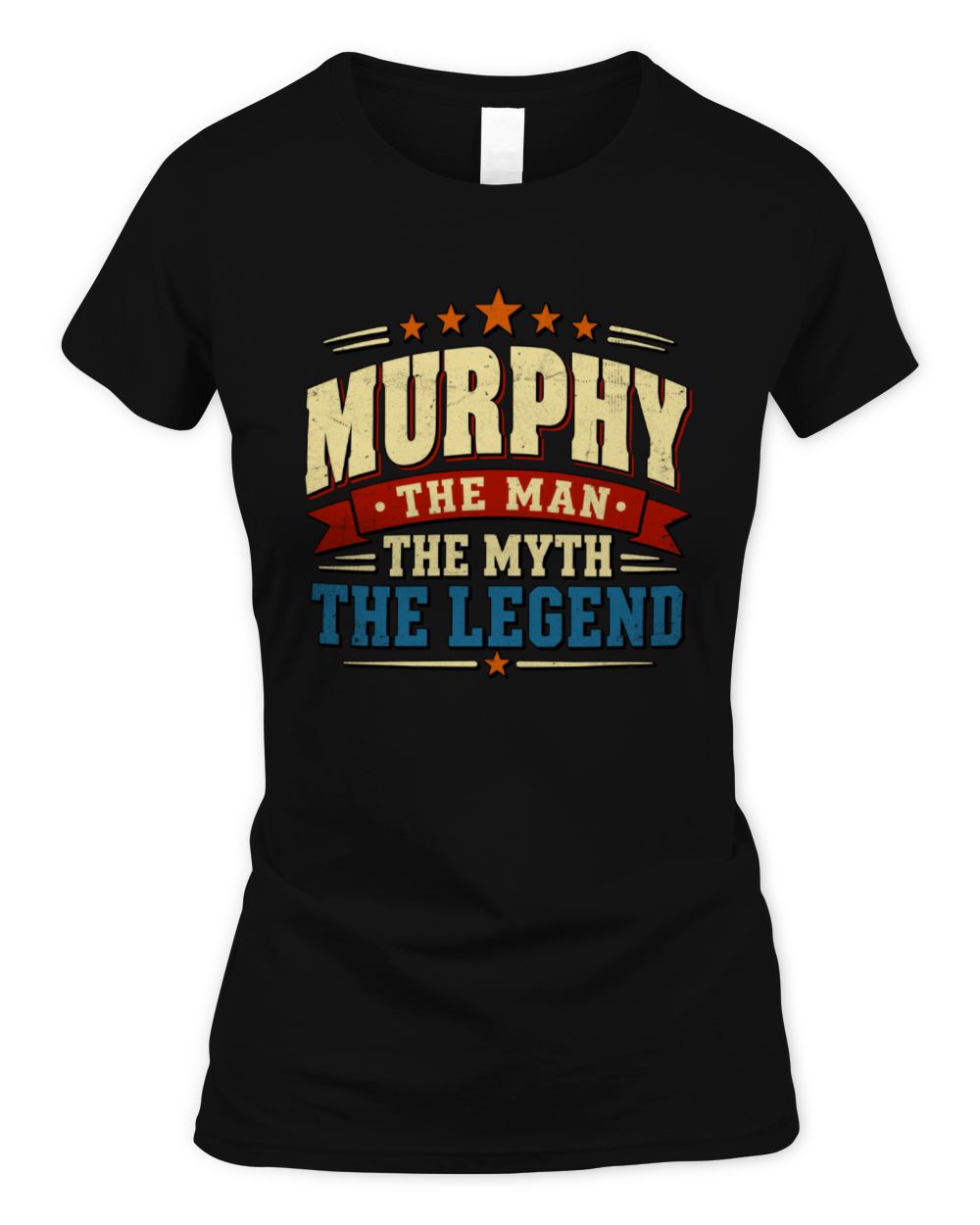 The Man The Myth The Legend Ribbon Vintage T-Shirt MURPHY M1-56 / Women's Standard T-Shirt / black