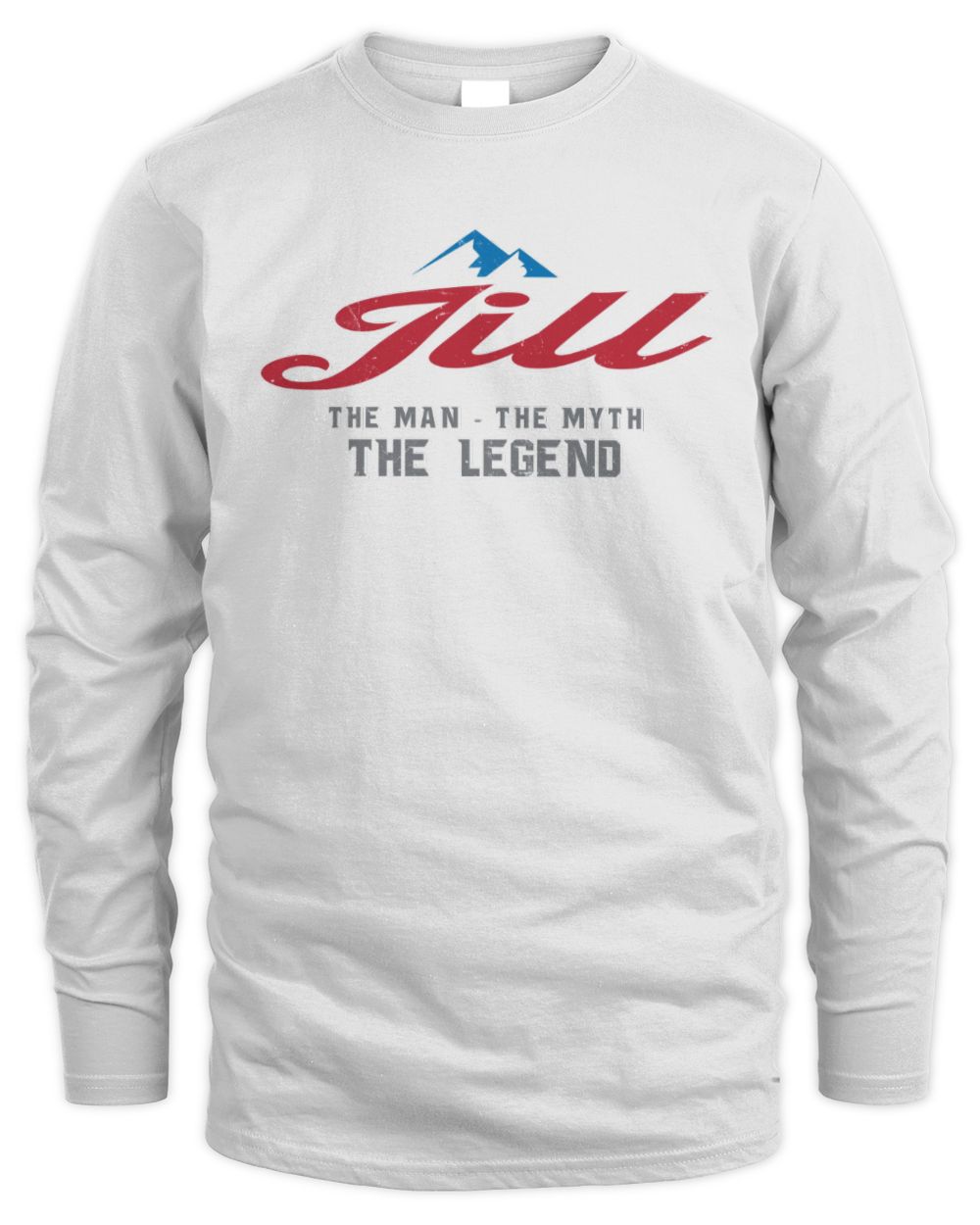The Man The Myth The Legend Coors Light Beer T-Shirt JILL M1-S84 / Men's Long Sleeved T-Shirt / white